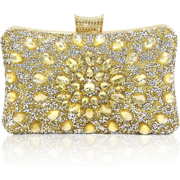Handbags - CLUTCH Purses For Women Gold-725